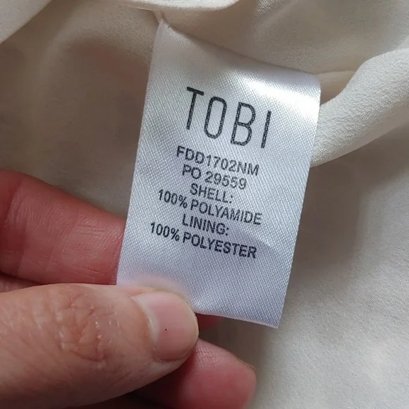 TOBI WHITE AND CREAM LACE MINI DRESS PLUNGE NECKLINE - Picture 7 of 10